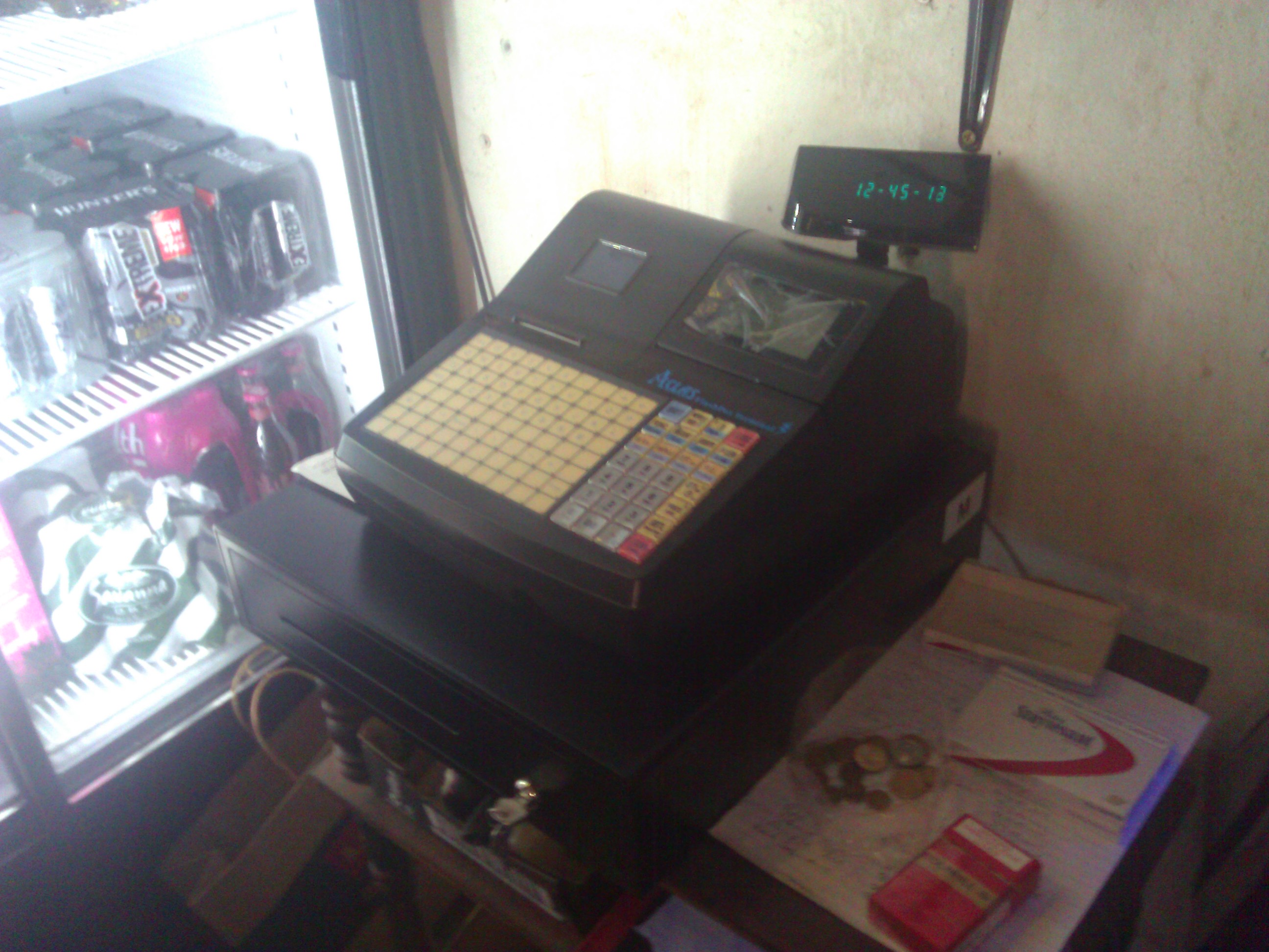 Electronic Cash Drawer - Very fast operation (2 x 80 hotkeys) - 2 standard versions (restaurant or shop ) - BACK TO THE FUTURE! The CR65ABE Flash Terminal The most advanced solution for your business The modern cash register is extremely powerful and now with flash memory has enormous data storage and very few moving parts. It is extremely energy efficient and makes a cost effective and robust POS t erminal. It is a highly recommended for use in POS in small shops and re staurants, pubs, bottle stores, clubs and takeaways. Features to keep your customers happy! - Very fast operation (2 x 80 hotkeys) - Won’t stop working (up to 12 hrs on battery when the power is down) - Works without PC - 2 standa rd versions (restaurant or shop ) -BACK TO THE FUTURE! The CR65ABE Flash Terminal The most advanced solution for your business The modern cash register is extremely powerful and now with flash memory has enormous data storage and very few moving parts. It is extremely energy efficient and makes a cost effective and robust POS t erminal. It is a highly recommended for use in POS in small shops and re staurants, pubs, bottle stores, clubs and takeaways. Features to keep your customers happy! - Very fast operation (2 x 80 hotkeys) - Won’t stop working (up to 12 hrs on battery when the power is down) - Works without PC - 2 standa rd versions (restaurant or shop ) 